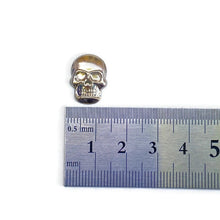 Load image into Gallery viewer, Silver Hotfix Skull Stud 16.2mm x 11.2mm www.ArtBeeCrafts.com