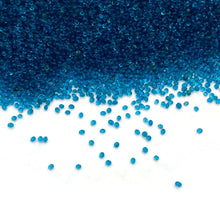 Load image into Gallery viewer, Blue Sea Translucent- Microbeads (No Holes) 1.0mm - 1.2mm Caviar Beads https://www.artbeecrafts.com/products/blue-sea-translucent-microbeads-no-holes-1-0mm-1-2mm-caviar-beads Blue Sea Translucent- Microbeads 1.0mm - 1.2mm- No Holes Caviar Beads Tiny but dynamic, these undrilled microbeads add a textural dimension to designs. Excellent for scrapbooking, embellishments, jewelry, nail art, and many other home or professional décor projects. Size may vary. Options sold by the weight