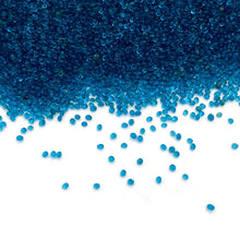Load image into Gallery viewer, Blue Sea Translucent- Microbeads (No Holes) 1.0mm - 1.2mm Caviar Beads https://www.artbeecrafts.com/products/blue-sea-translucent-microbeads-no-holes-1-0mm-1-2mm-caviar-beads Blue Sea Translucent- Microbeads 1.0mm - 1.2mm- No Holes Caviar Beads Tiny but dynamic, these undrilled microbeads add a textural dimension to designs. Excellent for scrapbooking, embellishments, jewelry, nail art, and many other home or professional décor projects. Size may vary. Options sold by the weight