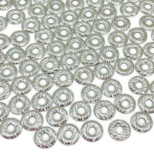 Load image into Gallery viewer, https://www.artbeecrafts.com/products/silver-holl-shaped-hotfix-check-nailhead-available-size-6mm-8mm-100pc Silver Holl Shaped Hotfix Nailhead come with a pre-coat of glue and are easy to apply. All you need is either a hotfix tool, household iron, or a heat press. Available Sizes:-6mm-8mmMaterial: AluminumPackaging:Silver Holl Shaped Hotfix Nailhead are packed in a re-sealable plastic bag. We always give a bit extra!!!