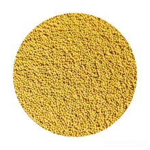 Load image into Gallery viewer, Mellow Yellow Microbeads (No Holes) 1.0mm - 1.2mm Caviar Beads https://www.artbeecrafts.com/products/mellow-yellow-microbeads-no-holes-1-0mm-1-2mm-caviar-beads Mellow Yellow- Microbeads 1.0mm - 1.2mm- No Holes Caviar BeadsTiny but dynamic, these undrilled microbeads add a textural dimension to designs. Excellent for scrapbooking, embellishments, jewelry, nail art, and many other home or professional décor projects. Size may vary. Options sold by the weight