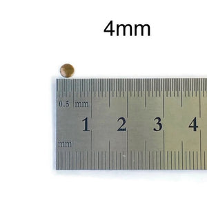 Dark Brown Round Hotfix Nailhead / Available Sizes 4mm & 6mm