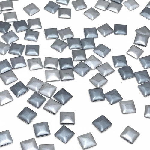Two Tone Square Shaped Hotfix Nailhead / Available Size 5x5mm / 100pc  www.ArtBeeCrafts.com