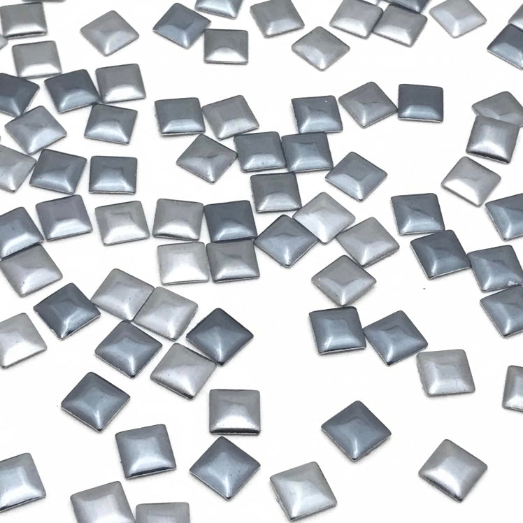 Two Tone Square Shaped Hotfix Nailhead / Available Size 5x5mm / 100pc  www.ArtBeeCrafts.com