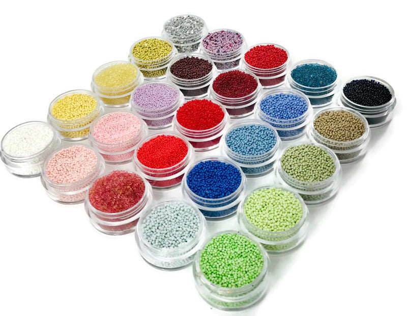 Microbeads Set 25 Colors Assortment 0.2mm - 1.2mm – ArtBeeCrafts